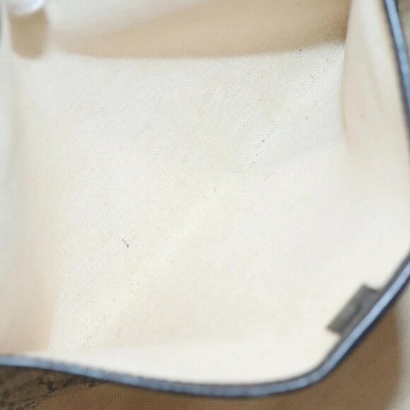 GUCCI GG Supreme Sherry Line Tote Bag PVC Navy Silver 211134 Auth bs27569 - Picture 13 of 16